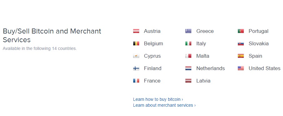 coinbase available countries