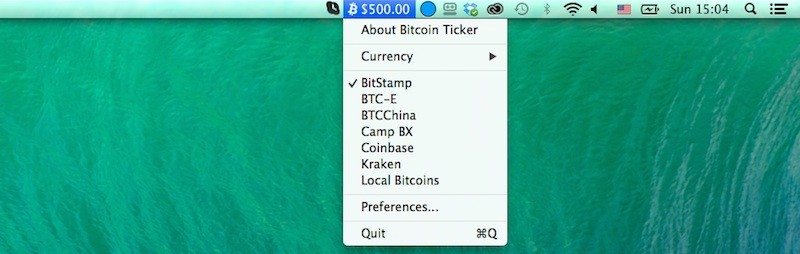 bitcoin ticker widget osx