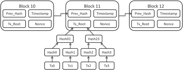 Diagram of Bitcoin Block Data