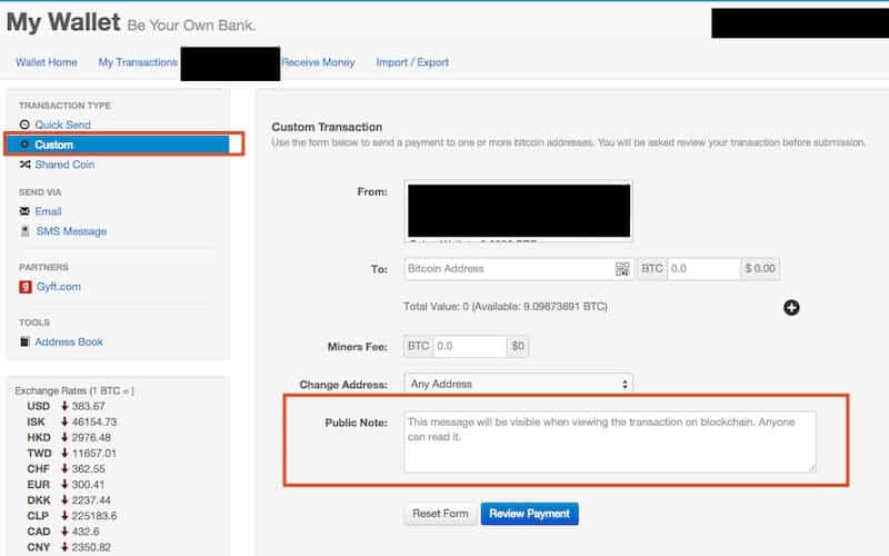 Sign A Message With A Bitcoin Address Blockchain Litecoin Card - 