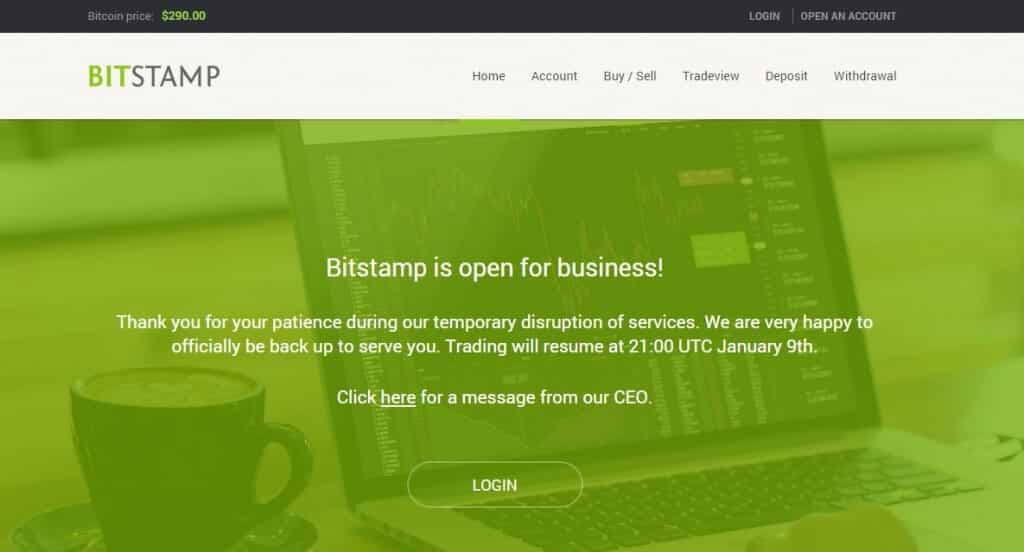 bitstamp is back by