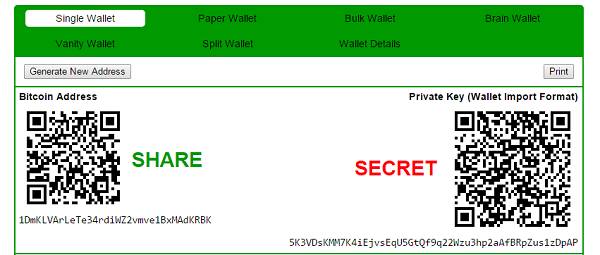 Bitcoin Paper Wallet - 