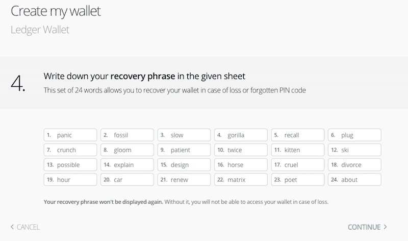 ledger recovery seed