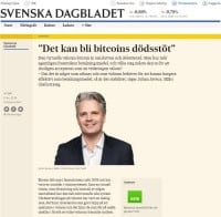 Big Swedish bank sponsors full page anti-Bitcoin ad ...