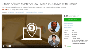 Udemy course Bitcoin