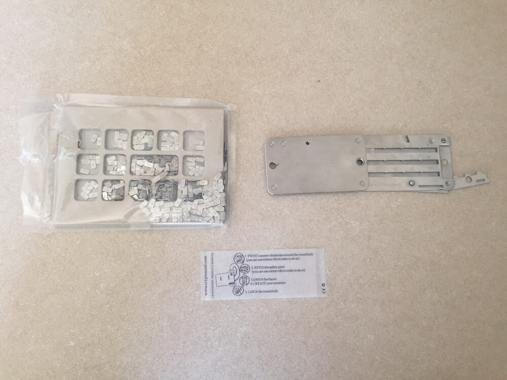 cryptosteel contents