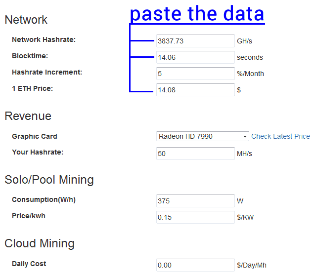 how to calculate hashrate ethereum