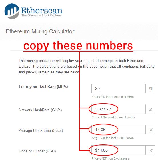 ethminer hash calculator