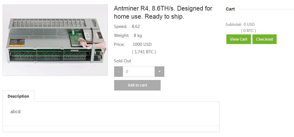 Bitmain store antminer r4