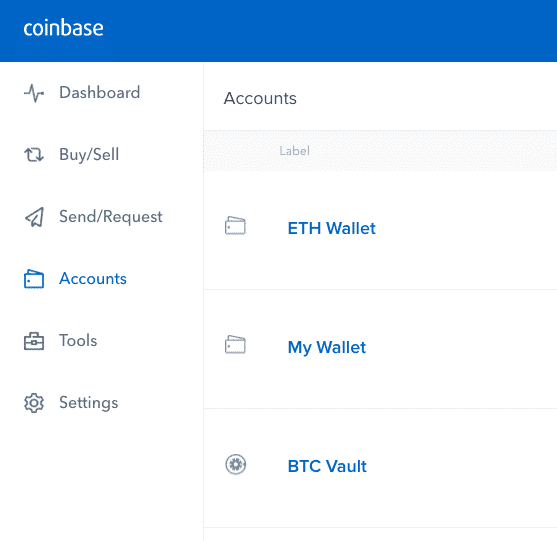 Coinbase accounts