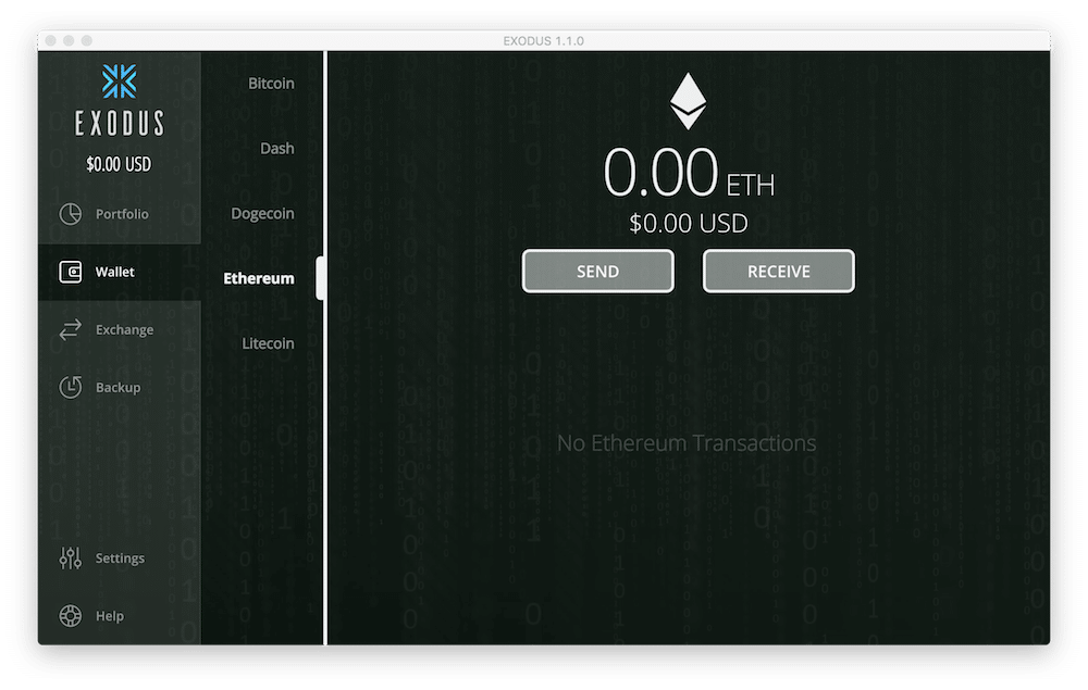 exodus ethereum wallet