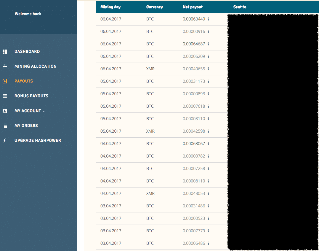 Hashflare Maintenance Fee Calculator Genesis Mining Main Fee