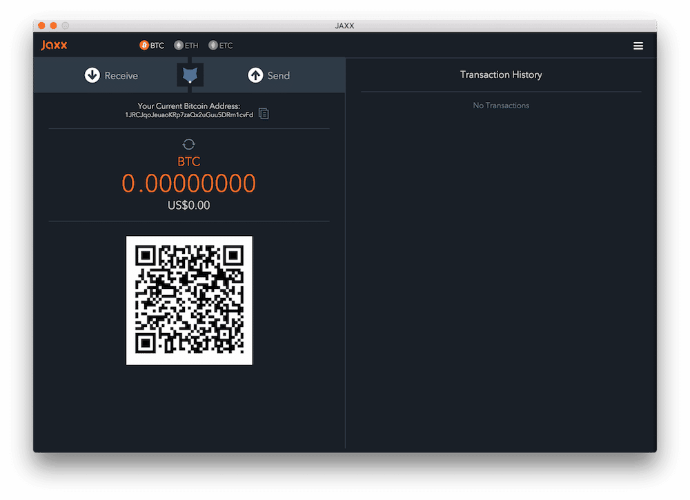 buy bitcoin to my jaxx wallet