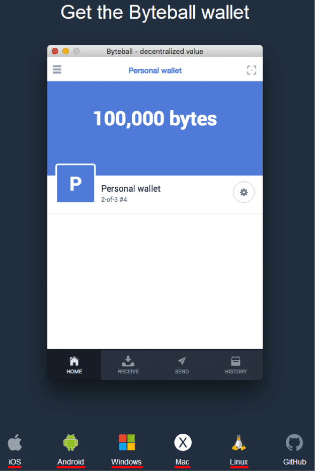 acceptable bitcoin wallets for byteball give away