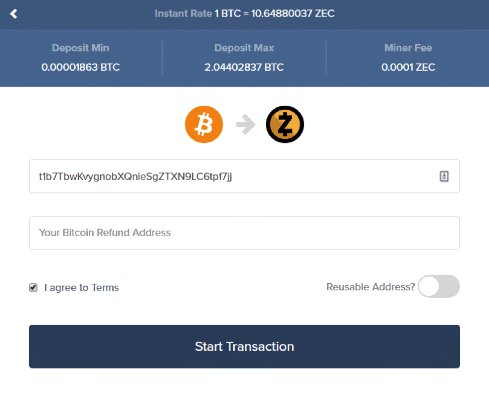 buy zcash with bitcoin