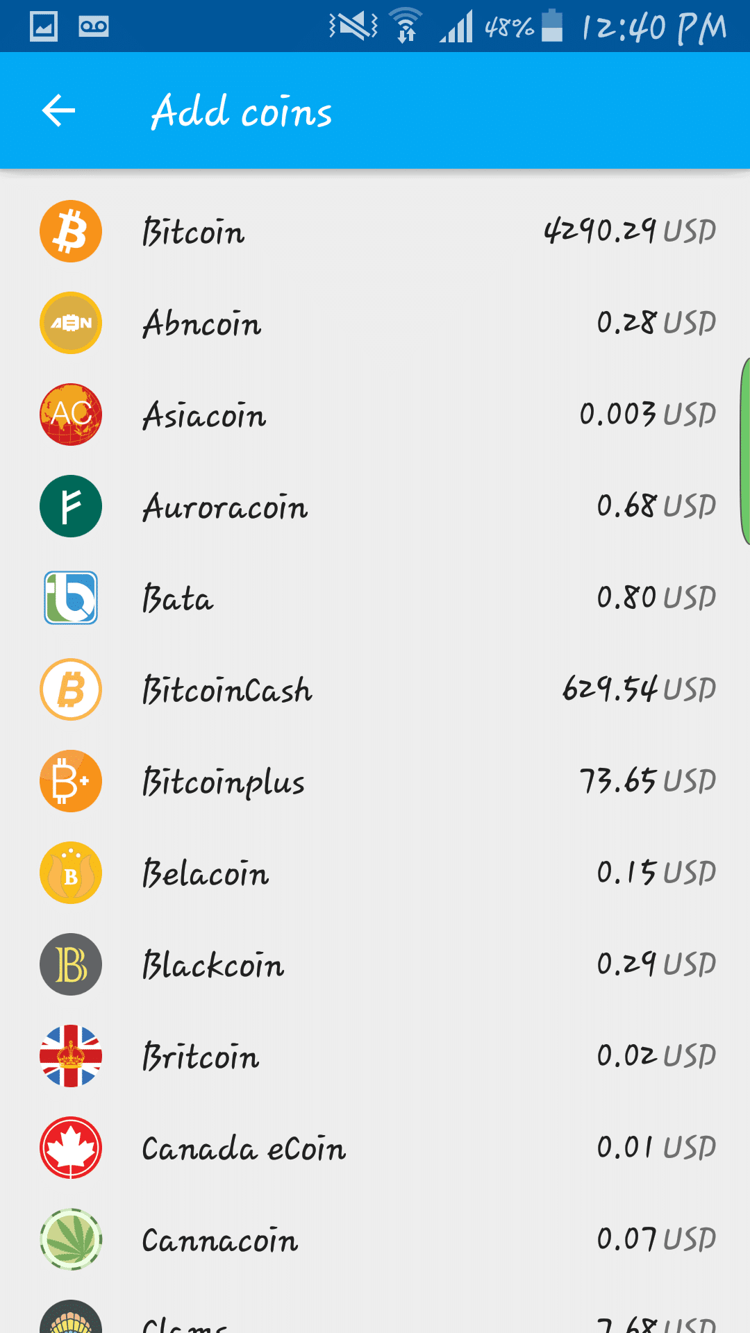 import btc coinomi