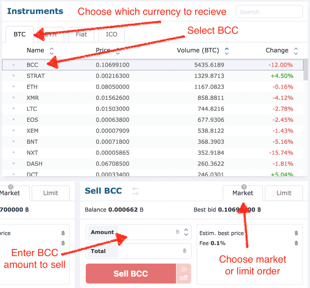 how to get my bcc into btc