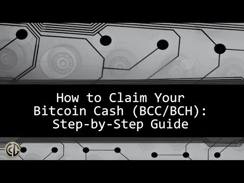 how to claim bitcoin cash