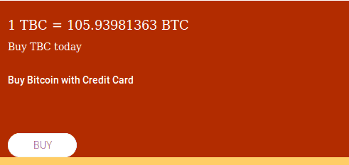 TBC BTC value