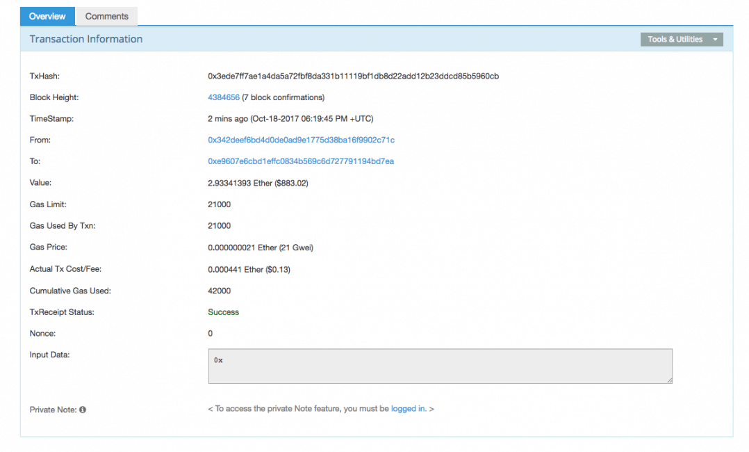 how to calculate eth transaction time