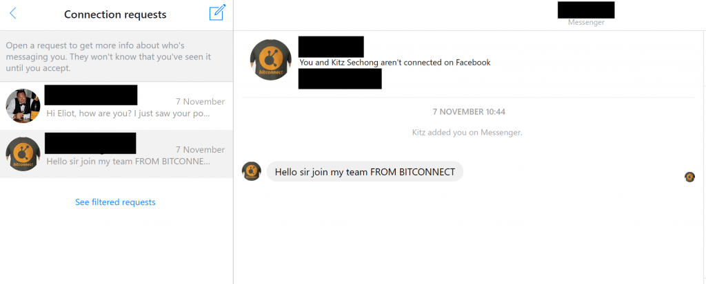 Facebook messages