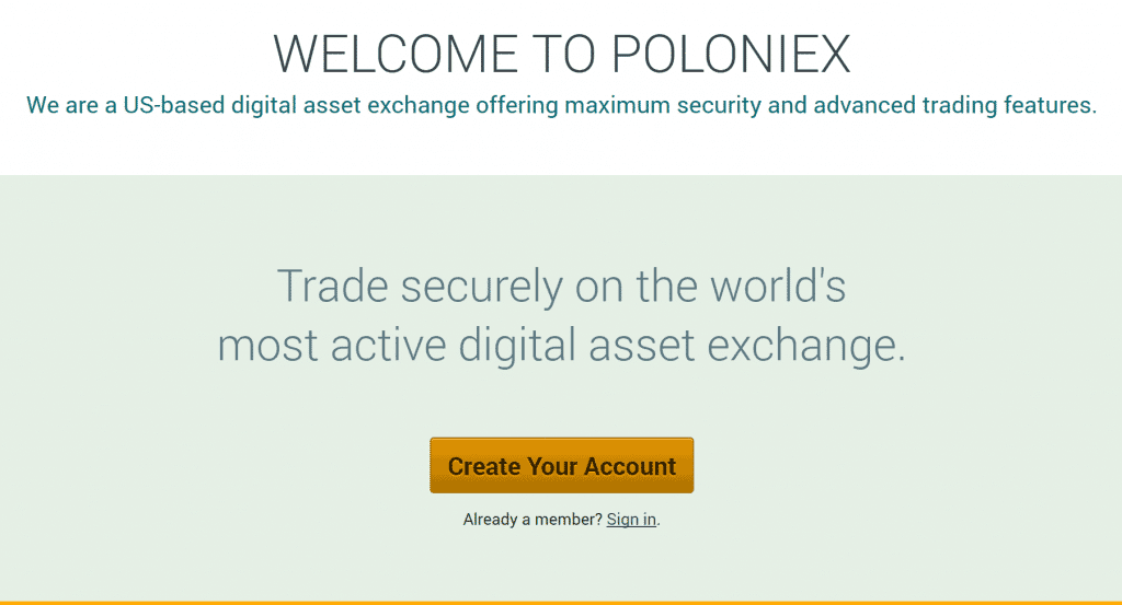 poloniex homepage