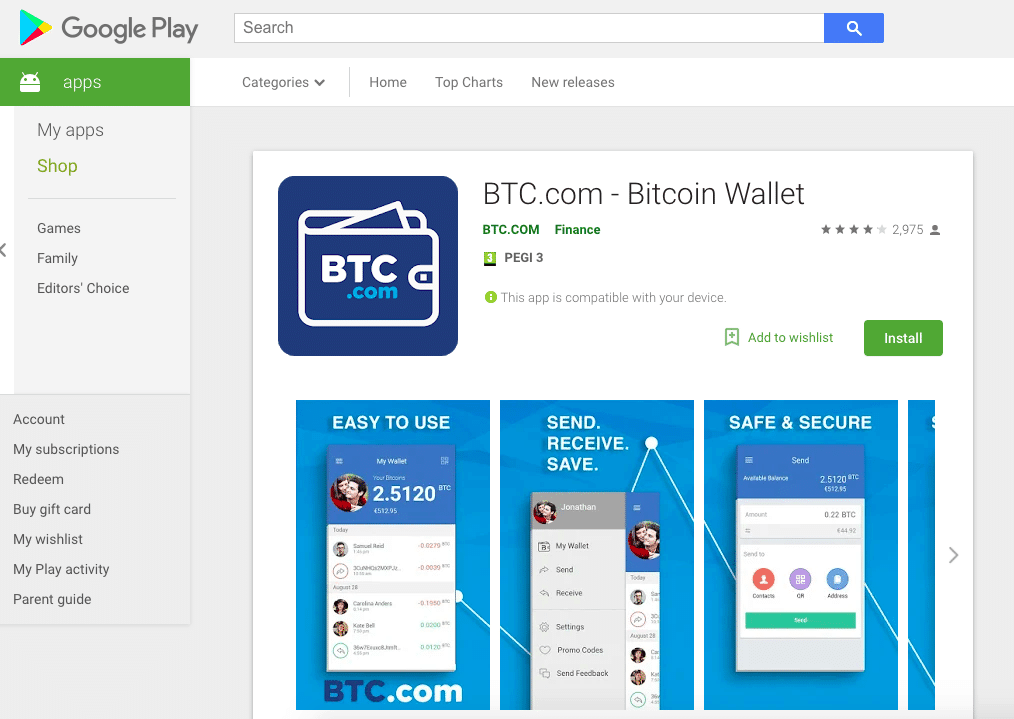 BTC Google Play