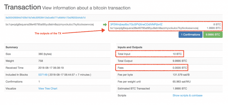 calculate bitcoin fee