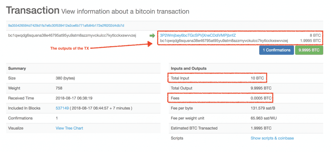 bitcoin calculate transaction fee