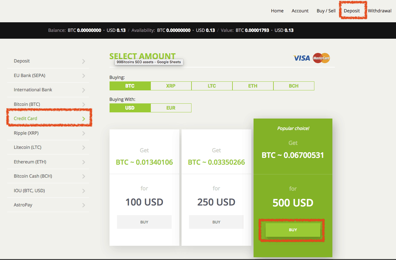 Buying btc with credit card btc to usd converter