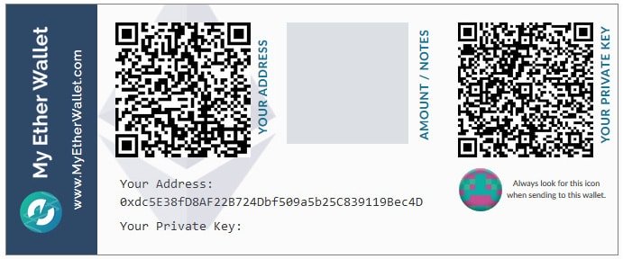 Ethereum paper wallet