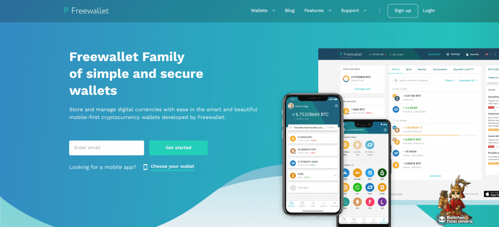 freewallet homepage