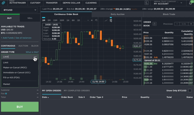 gemini fees active trader