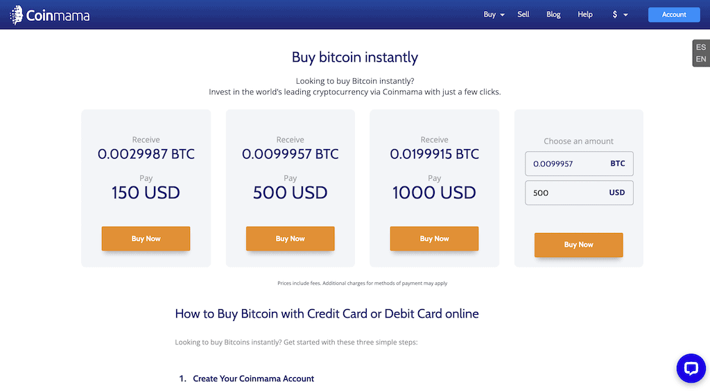 how to buy bitcoin with card and put yin wallet