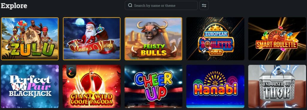 users can explore bspin's games gallery