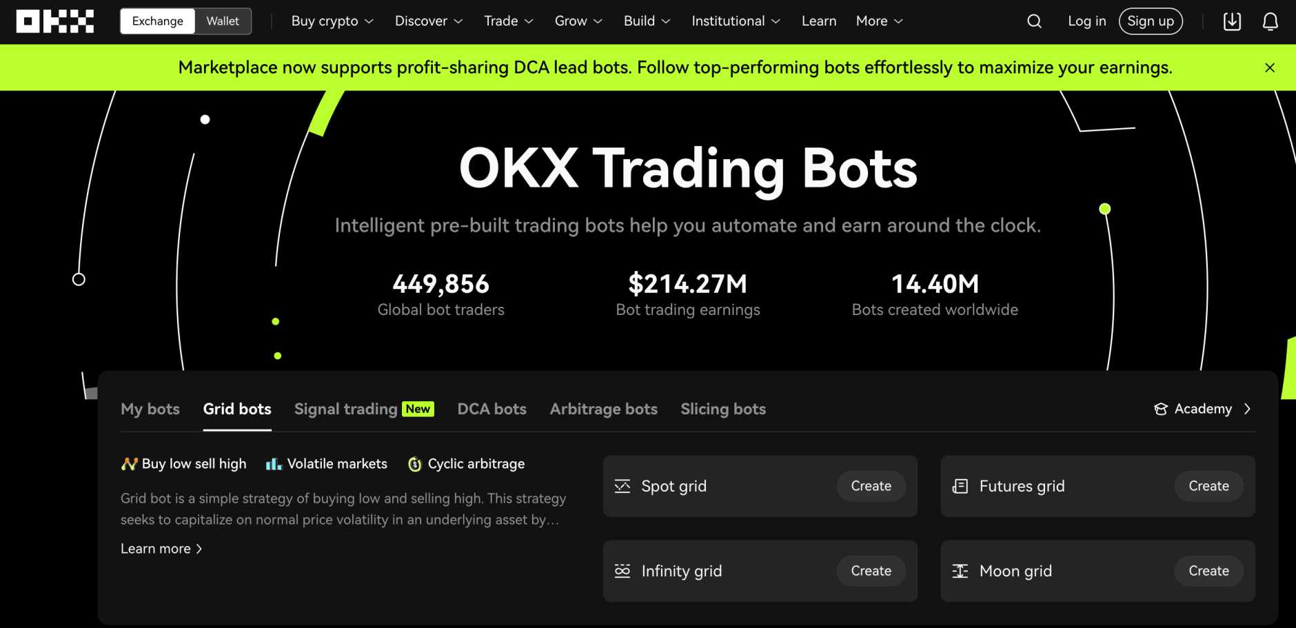 OKX auto crypto trading bots