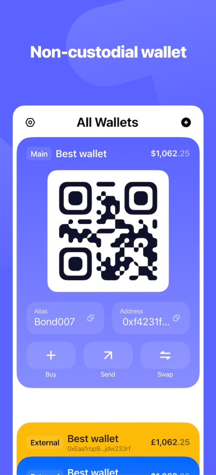Best Wallet receive crypto