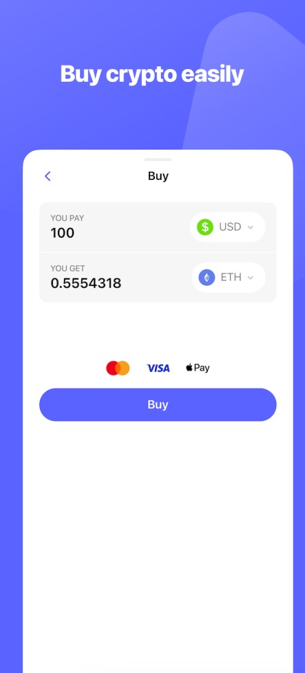 Buy crypto on Best Wallet app