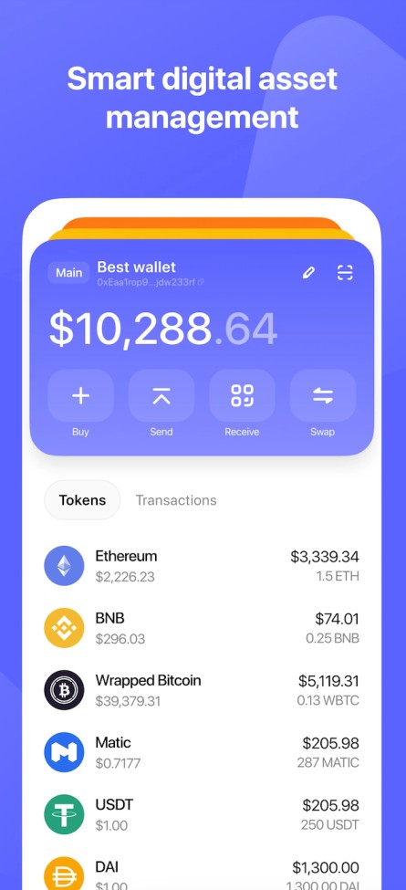 Send crypto on Best Wallet