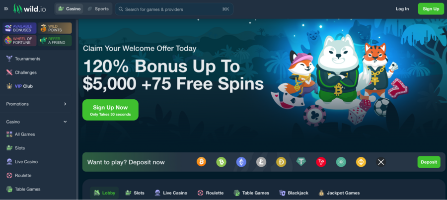 Join your furry friends in this crypto wonderland as they partake in challenges and score an epic 120% bonus + 75 free spins!