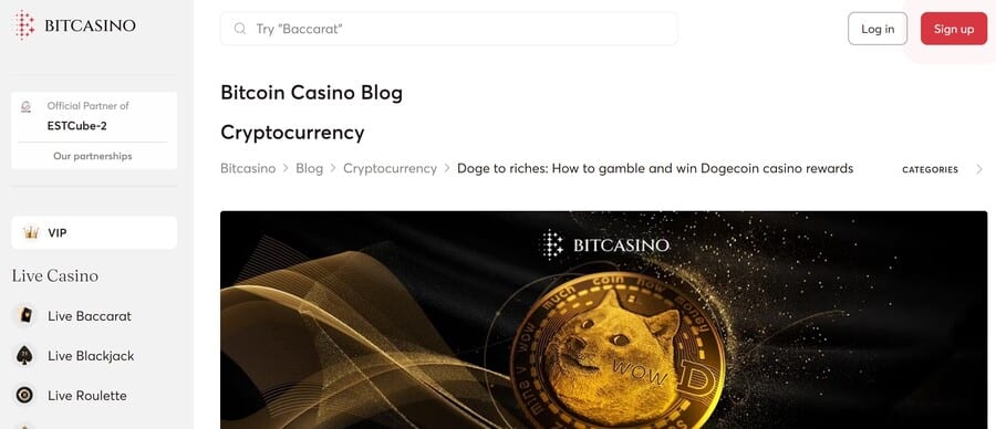 bitcasino website