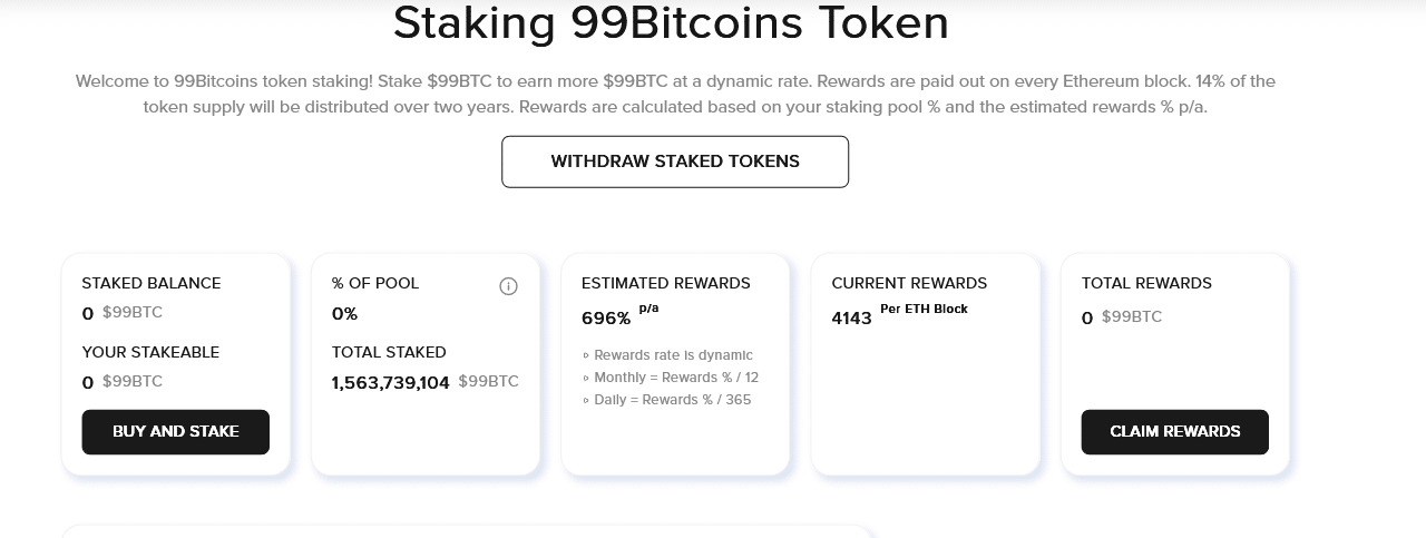 99BTC Staking