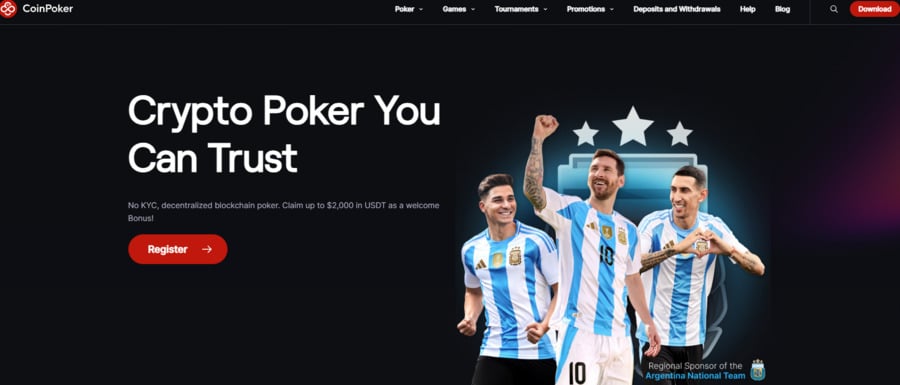 CoinPoker is the go-to place for crypto poker enthusiasts, with weekly guaranteed pools and up to 33% rakeback.