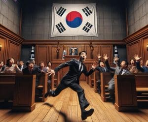 Mr Lee was reportedly stabbed in court by a man believed to be a former customer of the CEOs crypto firm, Haru Invest.