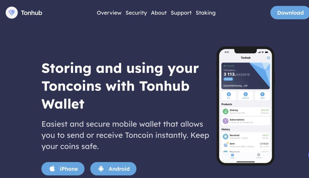 TonHub Homepage