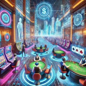 generated image of a metaverse casino