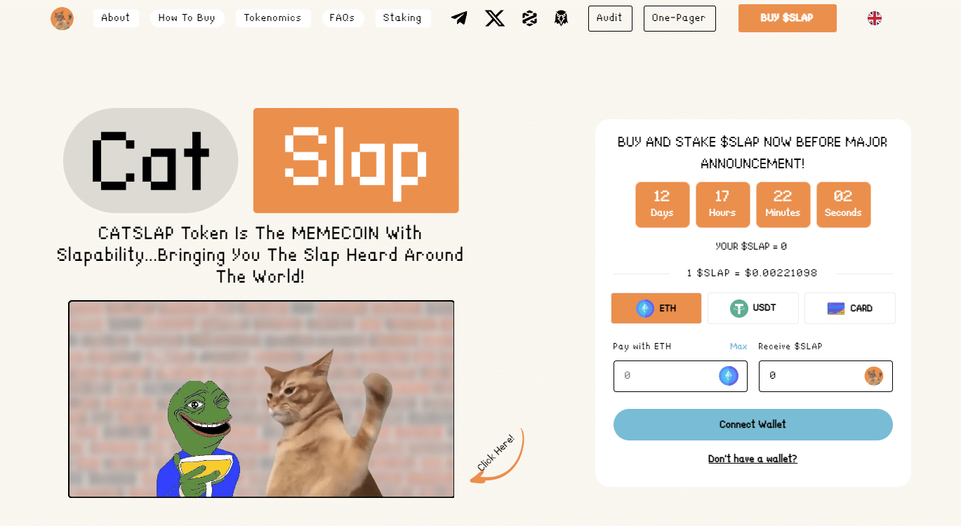 Meme Coin Cat Slap