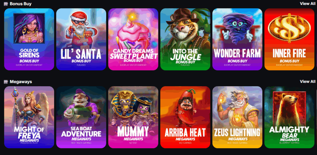 CoinCasino Bonus Buy and Megaways Slots