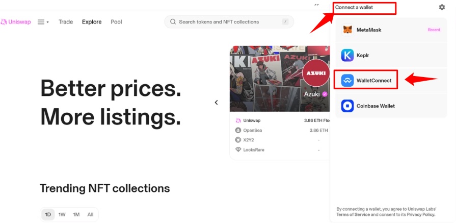 Connect to WalletConnect