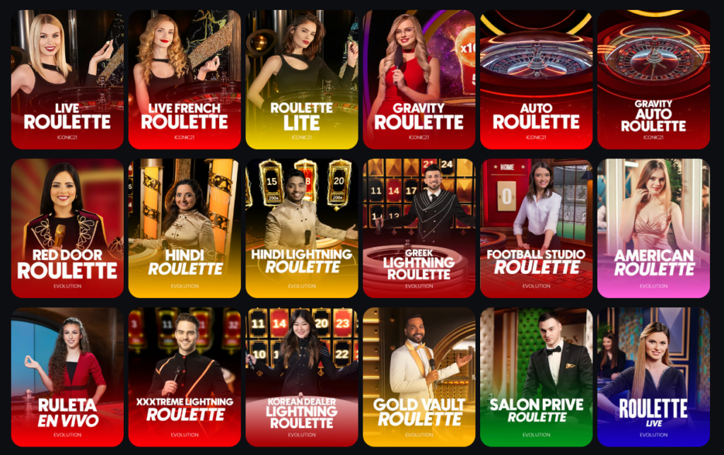 Play Live Roulette at CoinCasino